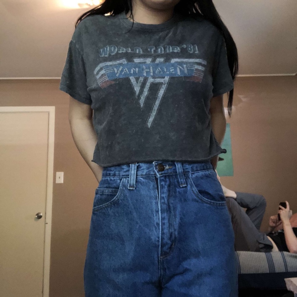 Van Halen cropped tee